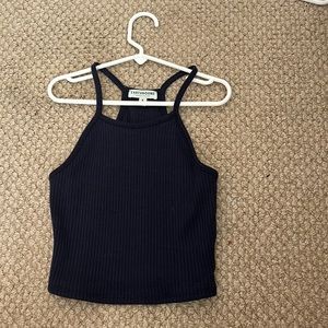 earth bound halter top navy blue size small